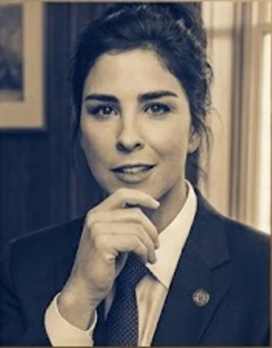 Photo illustration of Sarah Silverman